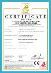 CE certificate from Ningbo Xinchang Machinery Co., Ltd.