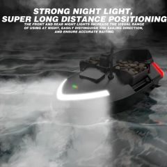 V020 RC Bait Boat GPS 40 Feeding Points Boat Autopilot Flashing Light 500m Fishing Bait Boats with 3 Bait Tanks 2kg Load - Image 2