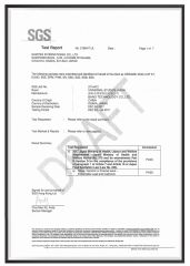 SGS-BANO TECH. certificate of BANO TECHNOLOGY CO., LTD. – certificate photo, supplier certificates section