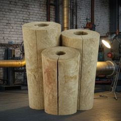 Rock Wool Pipe Shell for LNG Cryogenic Pipeline Outer Thermal Insulation Layer - Image 1