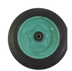 8 Inch Solid Rubber Wheelbarrow Wheel Suitable for Unicycle Mini Generator Garbage Can - Image 2