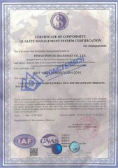 ISO certificate from Henan Songte Machinery Co., Ltd.