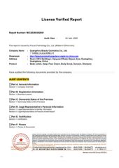 SGS certificate from GUANGZHOU BEAUTY COSMETICS CO., LIMITED