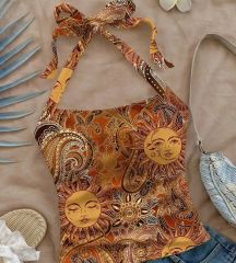 Sling Top Hot Summer Sexy Neck Tank Tops Casual Party Vacation Floral Short Front for Womens - Image 6