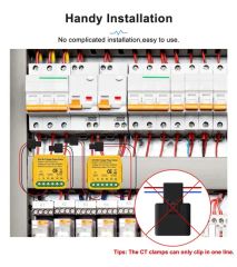 SLS 2 Channel Smart Energy Meter Clamp for Solar System Consumption Monitor - Image 5