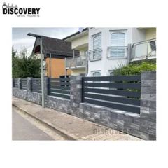 Grey Aluminum Modern Barrier Fence for Suburb House - Shandong Discovery Metal Products Co., Ltd.
