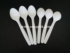 White PP Disposable Tableware Plastic Cutlery - Image 4