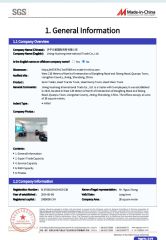 SGS certificate from Jining Huahang International Trade Co., Ltd.