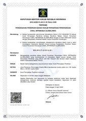 Certificate of Incorporation certificate from Cikal Artaniaga Globalindo