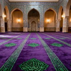 High Quality Solid Color Tapis De Priere Muslim Islam Prayer Rug Thick Prayer Mat - Image 1