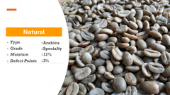Sumatra Gayo Arabica Green Coffee Beans - Natural Process - Image 1