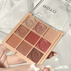 Nine Color Eyeshadow Tray Earth Color Matte Makeup 9 Color Eyeshadow - Image 6