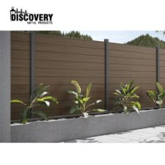 Co-Extrusion Decoration Composite Wood Plastic Modular Backyard Fence Panels - Shandong Discovery Metal Products Co., Ltd.