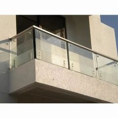 Satin Stainless Steel Glass Railing (12mm Clear) Finish Satin Glass Design Clear Glass Thickness 12mm Material Stainless - Image 4