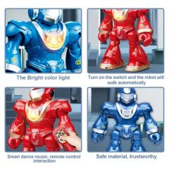 Infrared Ray Remote Control Intelligent Programming Robot with Light Multifunctional Toy Robots - Image 3