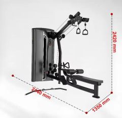 Steel Gym Strength Equipment Pin Load Selection Low Row Exercise Seated Pulldown Machine for Sale - Image 6
