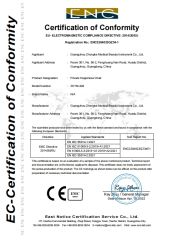 CE certificate from Guangzhou Zhongke Medical Cosmetic Instrument Co., Ltd.