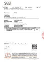 PS CUP certificate of Guangzhou Mousse Packaging Co., Ltd. – certificate photo, supplier certificates section