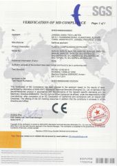 SGS certificate from Jiangsu Xinda Tech Limited