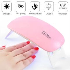 Sun Mini UV/LED Nail Dryer Power 6W MOQ 100PCS LED Qty 6PCS Trademark SD Origin China Model NO. SD0240 Power Supply USB Material - Image 2
