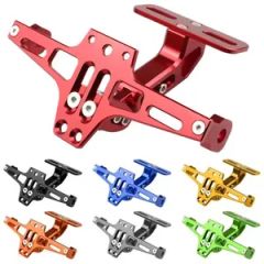 CNC Process Aluminum Motorcycle License Plate Frame Adjustable Aircraft License Plate Frame - Image 1