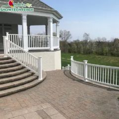 Waterproof PVC Deck Railing/ PVC Handrail Spiral Stairs/Vinyl Railing - Image 4