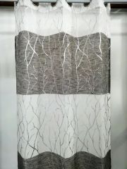 Home Textile Linen Looks Foiled Curtain - Image 1