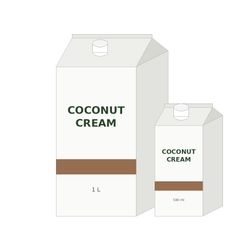 Coconut Cream 18% Fat - 1L / 500ml Aseptic Packs and Bulk Supply, Made in Indonesia - Image 2