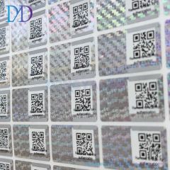 Custom Reflection Rainbow Holographic Stickers Security Labels Anti Counterfeit Labels Printing - Image 3