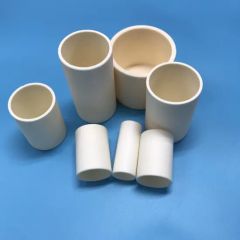 Laboratory Use Cylindrical Magnesia Melting Bowl Metal Ceramic Crucible - Image 3