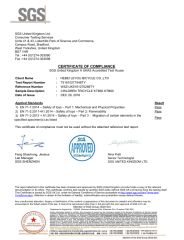 CE certificate for kids tricycle certificate from Hebei Leyou Bicycle Co., Ltd.