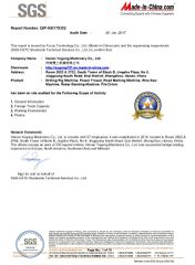 SGS Certificate certificate from Henan Yulu Machinery Co., Ltd.