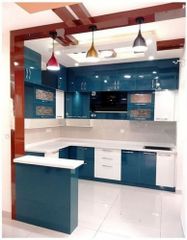 Modular Kitchen Service Material Wooden Warranty 1-5 Years Service Mode Offline Man Power 2-3 Person 3D Design Available - Image 2