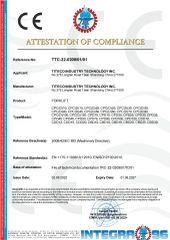 CE certification of Forklift certificate from Titeco Industry Technology Inc.