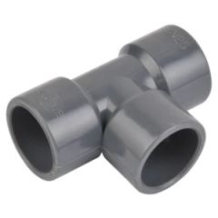 UPVC 90° Equal Tee Round STD Injection PN10 GB DN15-300 0.6-1.0MPa BAODI - Image 1
