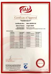 SAA FLAT certificate from Shanghai Kuka Special Cable Co., Ltd.
