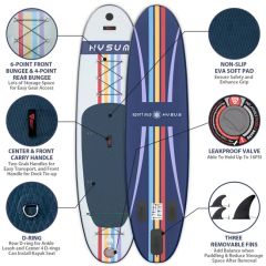 Lightweight Inflatable Stand up Paddleboard for Yoga and Surfing - Image 3