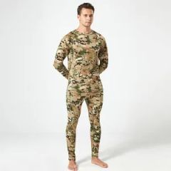 Men's Thermal Underwear Camo Print Breathable and for Winter Season - Songyang Huayili Garment Co., Ltd