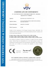 CE of SY7000 certificate of Shanghai Sanyu Industry Co., Ltd. – certificate photo, supplier certificates section