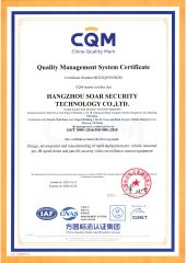 ISO Certificate certificate from HANGZHOU SOAR SECURITY TECHNOLOGY CO., LTD.