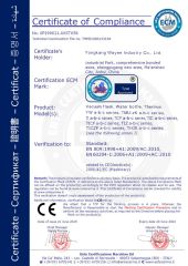 Certificates certificate from Yongkang Wayee Industry Co., Ltd.