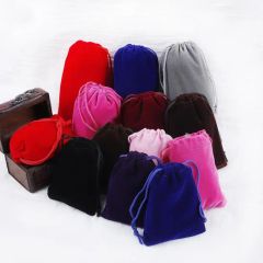 Yiwu Market 10 12cm Custom Logo Jewelry Drawstring Pouch Velvet Linen Velvet Bag - Yiwu Youjing Import and Export Co., Ltd