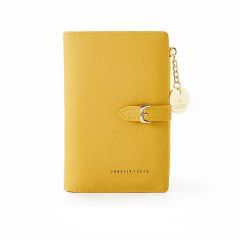 Fashion Lovely Series Yellow Purse Women Card Holder Ladies Wallet Ladies Clutch - Guangzhou Zexin Leather Co., Ltd.