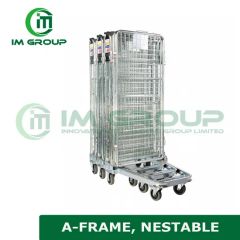 Logistics Storage Collapsible Steel Metal Security Wire Mesh Roll Pallet Cage - Image 3