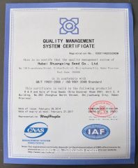 ISO9001 certificate from Hebei Shuangxing Seeds Co., Ltd.