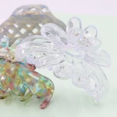 Korean Style Water Drop Rectangle Shape Hairgrips Glitter Acetate Acrylic Resin Hair Clip Accessories for Woman - Qingdao Finestyle Fashion Accessory Co., Ltd