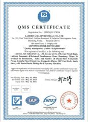 ISO 9001 certificate from Laizhou Jieli Industrial Co., Ltd.