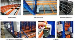 Industrial Warehouse Storage Heavy Duty Electric Mobile Rack Origin China Material Steel Structure Rack Mobility Mobile Trademark Aplus - Image 6