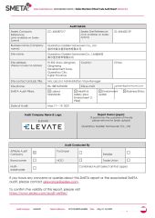 SEDEX certificate of Quanzhou Golden Nonwoven Co., Ltd. – certificate photo, supplier certificates section