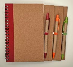 New Design Customized Spiral Notebook with Craft Paper Pen - Image 1